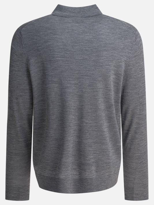 Vince Merino wool polo shirt Grey