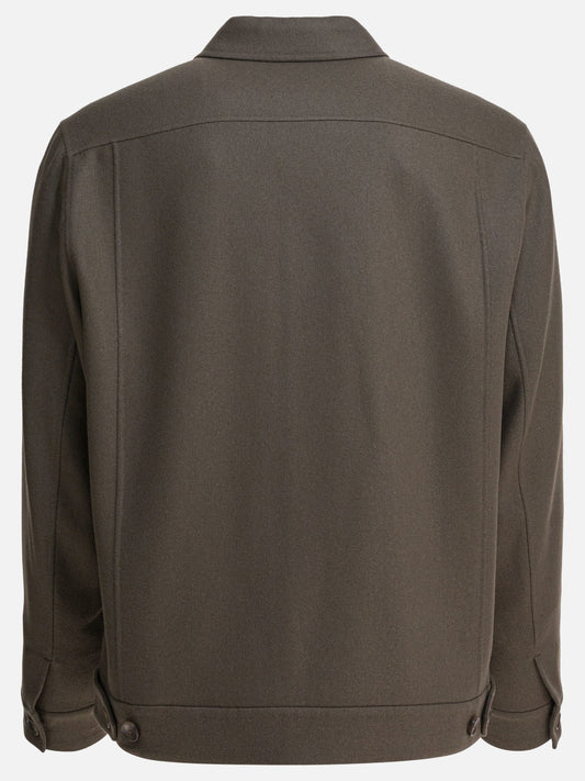 Overshirt jackets Solid colour Grey - Vince Men | PLP | VIETTI Online Store | 2