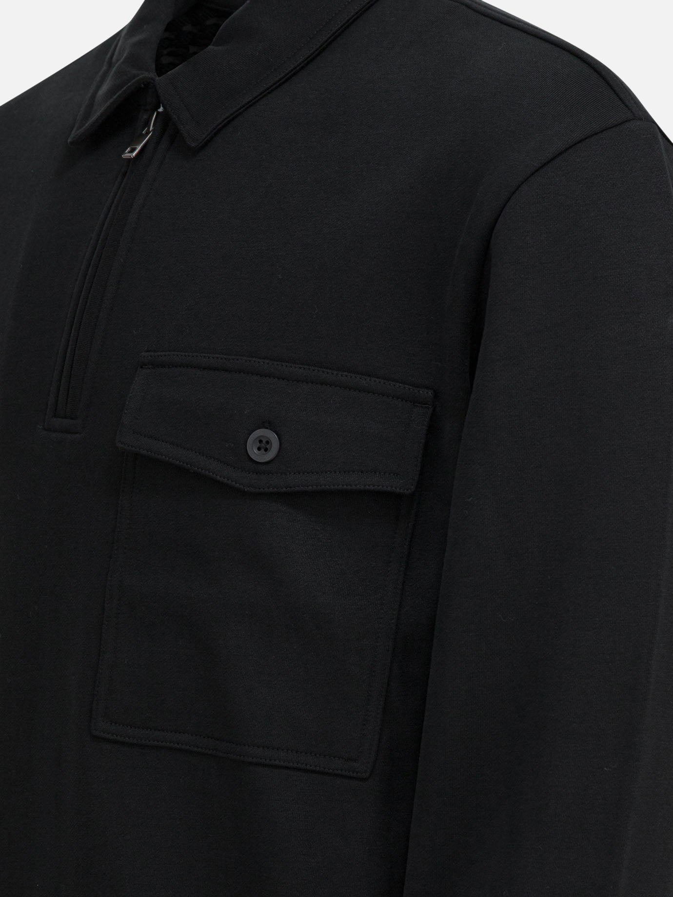 Polo shirts with buttons Solid colour Black - Vince Men | PDP | VIETTI Online Store | Zoom-Modal_4