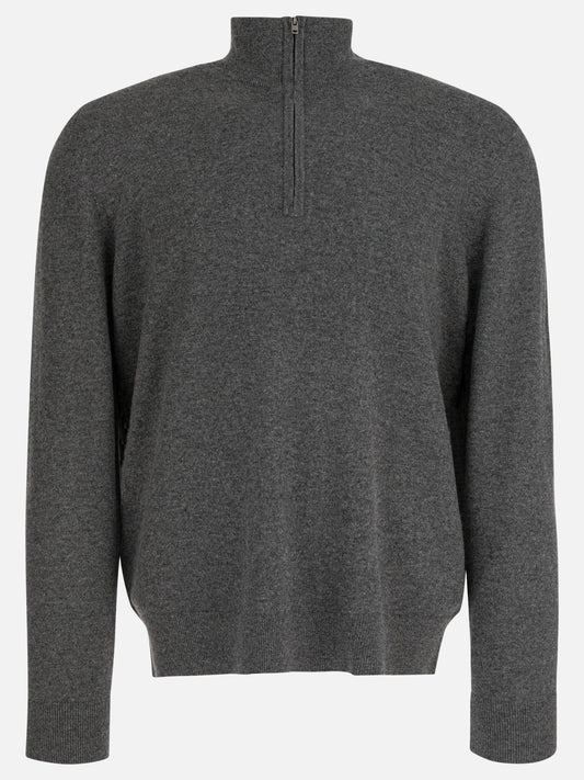 Vince Cashmere sweater with half zipper Grey