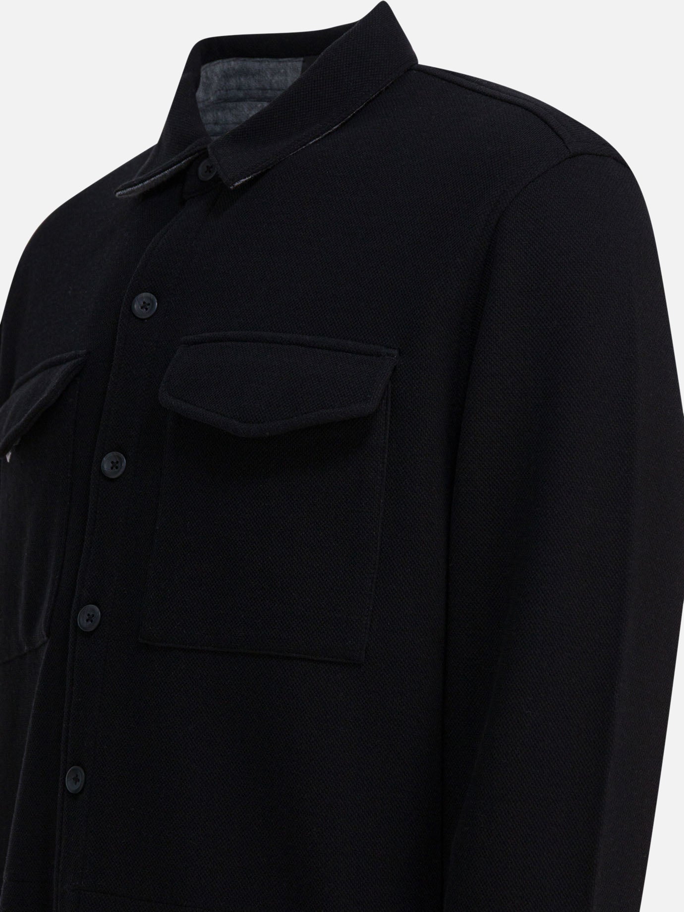Giacche overshirt Solid colour Blu - Vince Uomo | PDP | VIETTI Online Store | Zoom-Modal_4