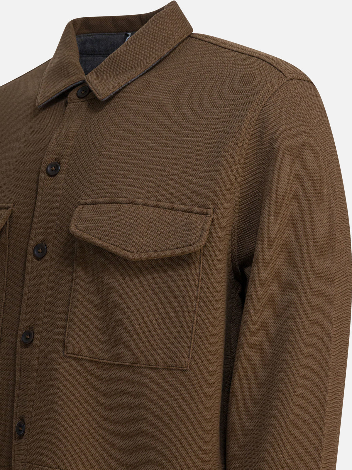 Vince Cotton overshirt jacket Brown