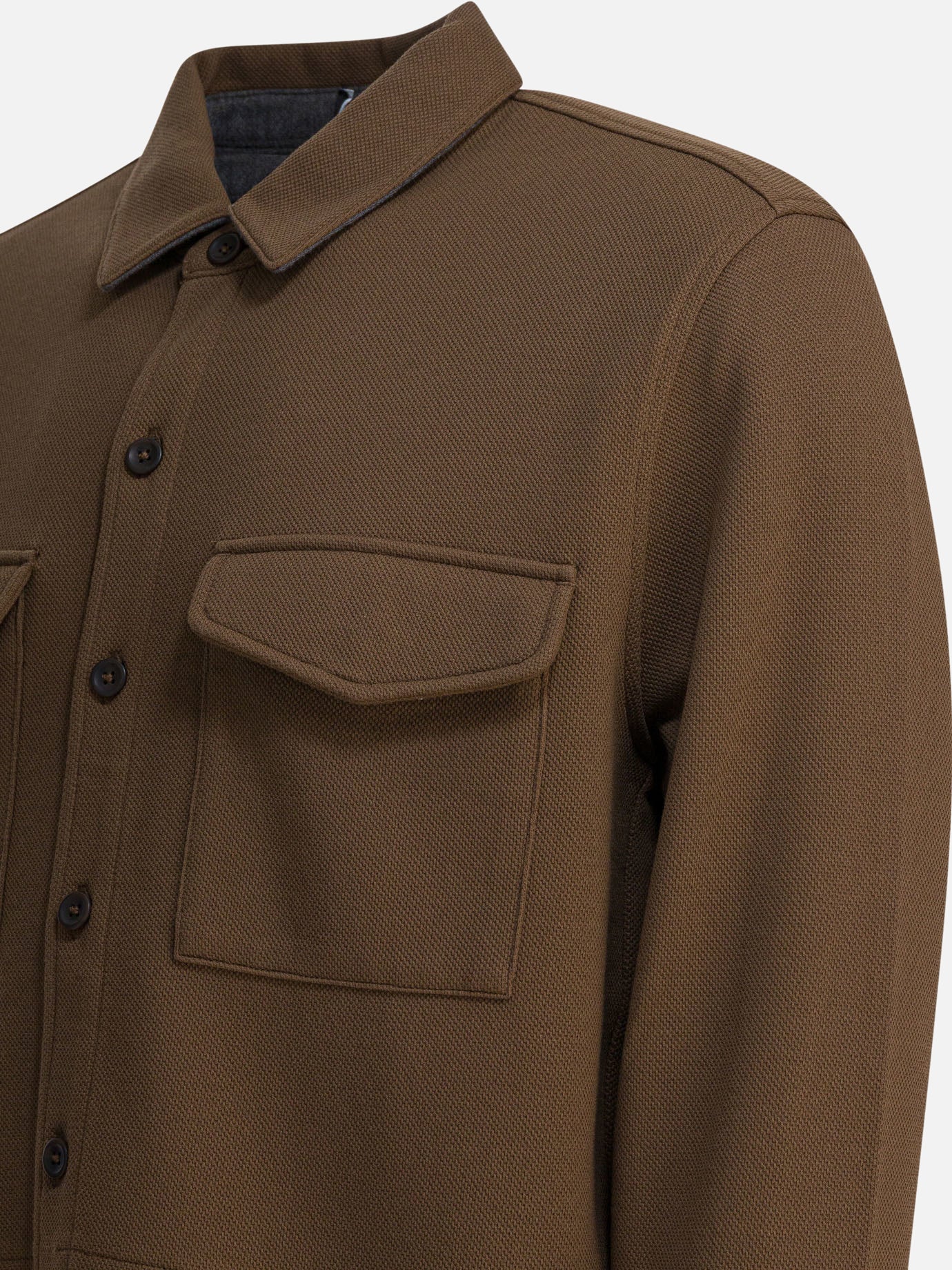 Giacche overshirt Solid colour Marrone - Vince Uomo | PDP | VIETTI Online Store | Zoom-Modal_4