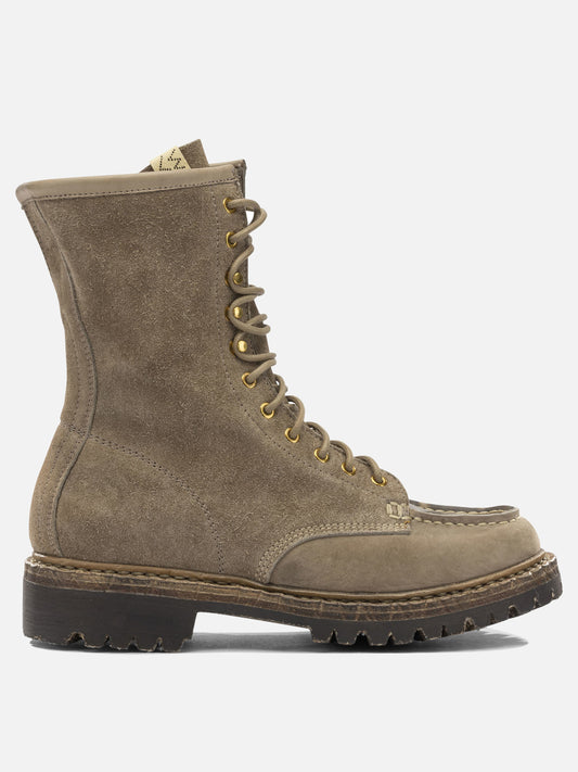 Visvim "Scout Moc-Folk" lace-up boots Beige