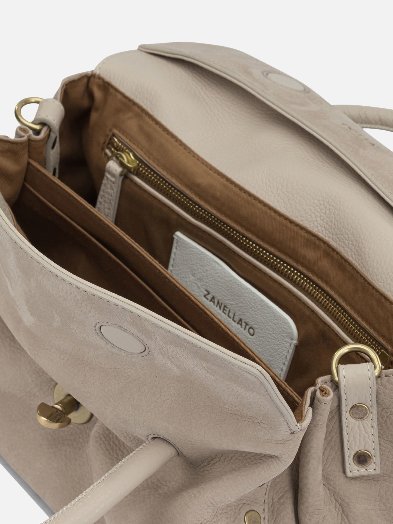 Medium bags 100% leather Beige - Zanellato Women | PDP | VIETTI Online Store | Zoom-Modal_5
