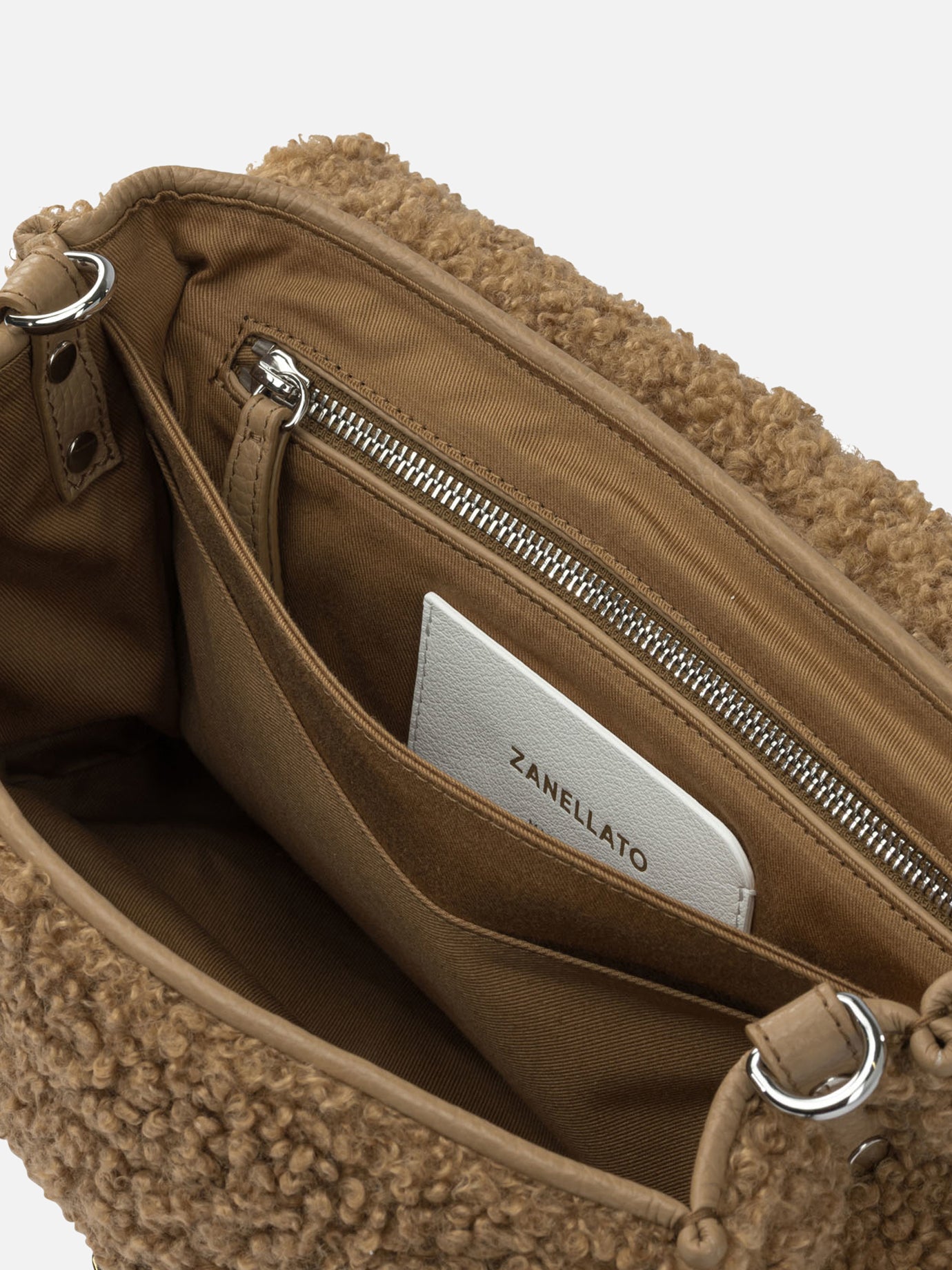 Small bags 100% fabric - 100% leather Brown - Zanellato Women | PDP | VIETTI Online Store | Zoom-Modal_5