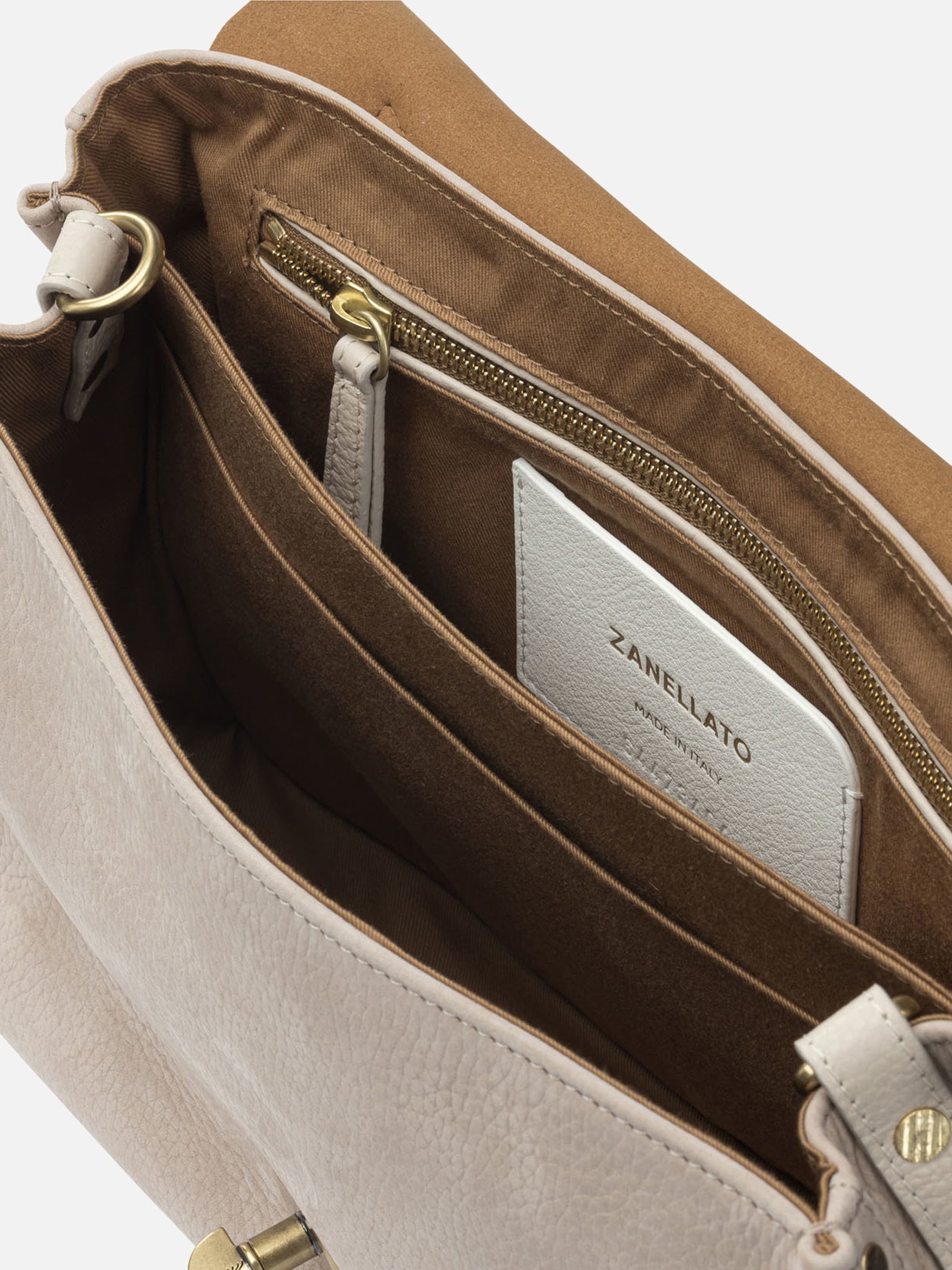 Medium bags 100% calf leather Beige - Zanellato Women | PDP | VIETTI Online Store | Zoom-Modal_5