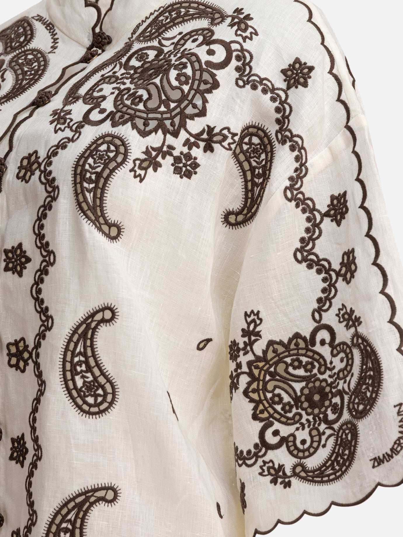Casual shirts Paisley Beige - Zimmermann Women | PDP | VIETTI Online Store | Zoom-Modal_4