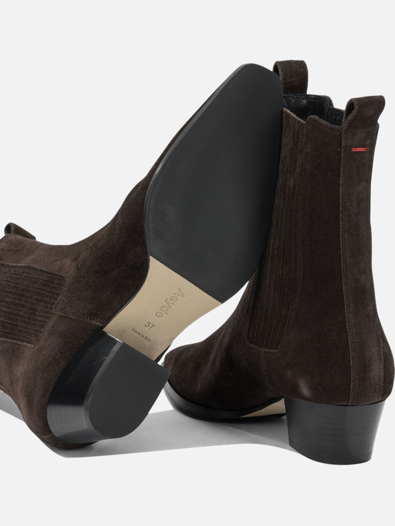 Pull-on boots 100% leather - 70% leather 30% rubber Brown - Aeyde Women | PDP | VIETTI Online Store | Zoom-Modal_5