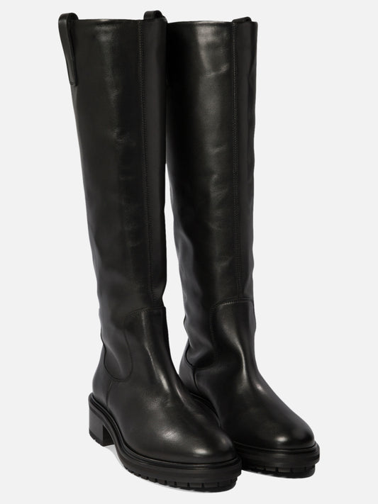 Knee-high 100% calf leather - 100% tread rubber Black - Aeyde Women | PLP | VIETTI Online Store | 2