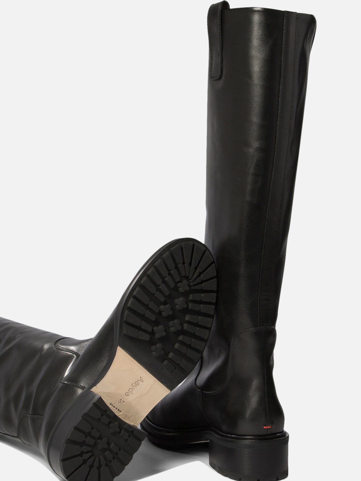 Knee-high 100% calf leather - 100% tread rubber Black - Aeyde Women | PDP | VIETTI Online Store | Zoom-Modal_5