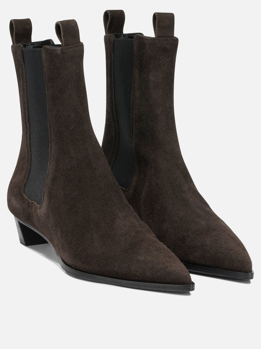 Chelsea boots 100% cow suede leather - 50% cow leather 50% rubber Brown - Aeyde Women | PLP | VIETTI Online Store | 2