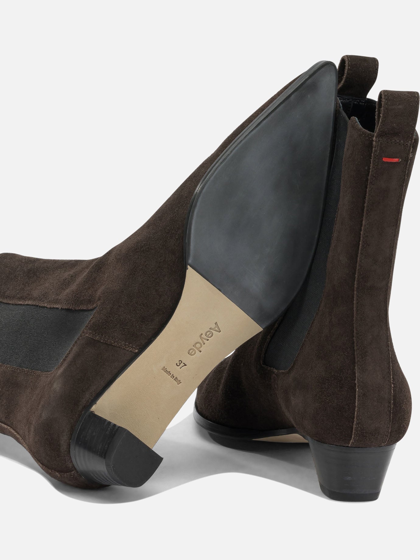 Chelsea boots 100% cow suede leather - 50% cow leather 50% rubber Brown - Aeyde Women | PDP | VIETTI Online Store | Zoom-Modal_5