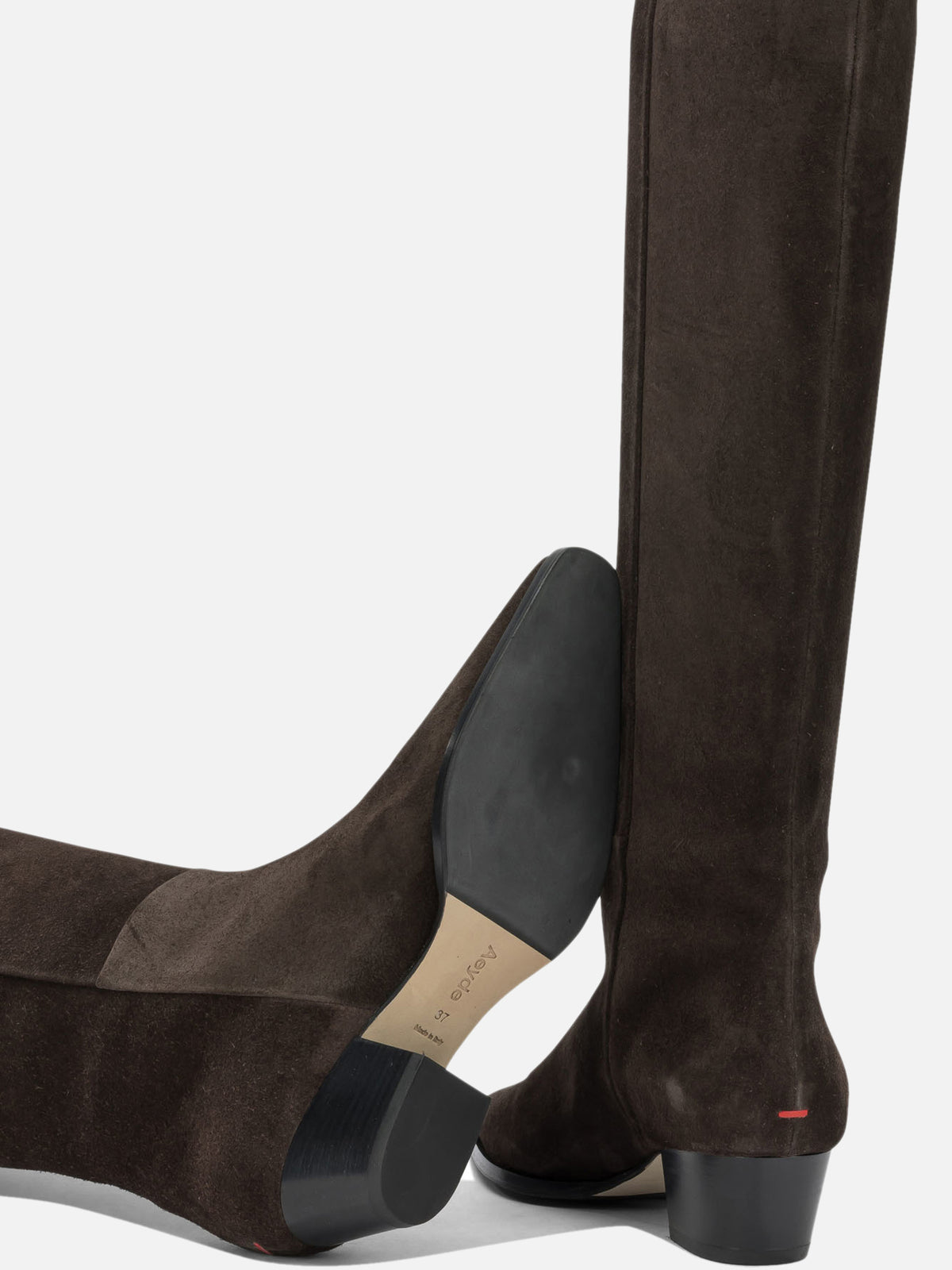 Aeyde "Medea" Knee-High Boots Brown