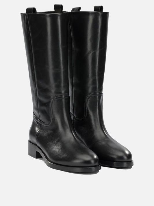 Aeyde "Theo" Knee-High Boots Black