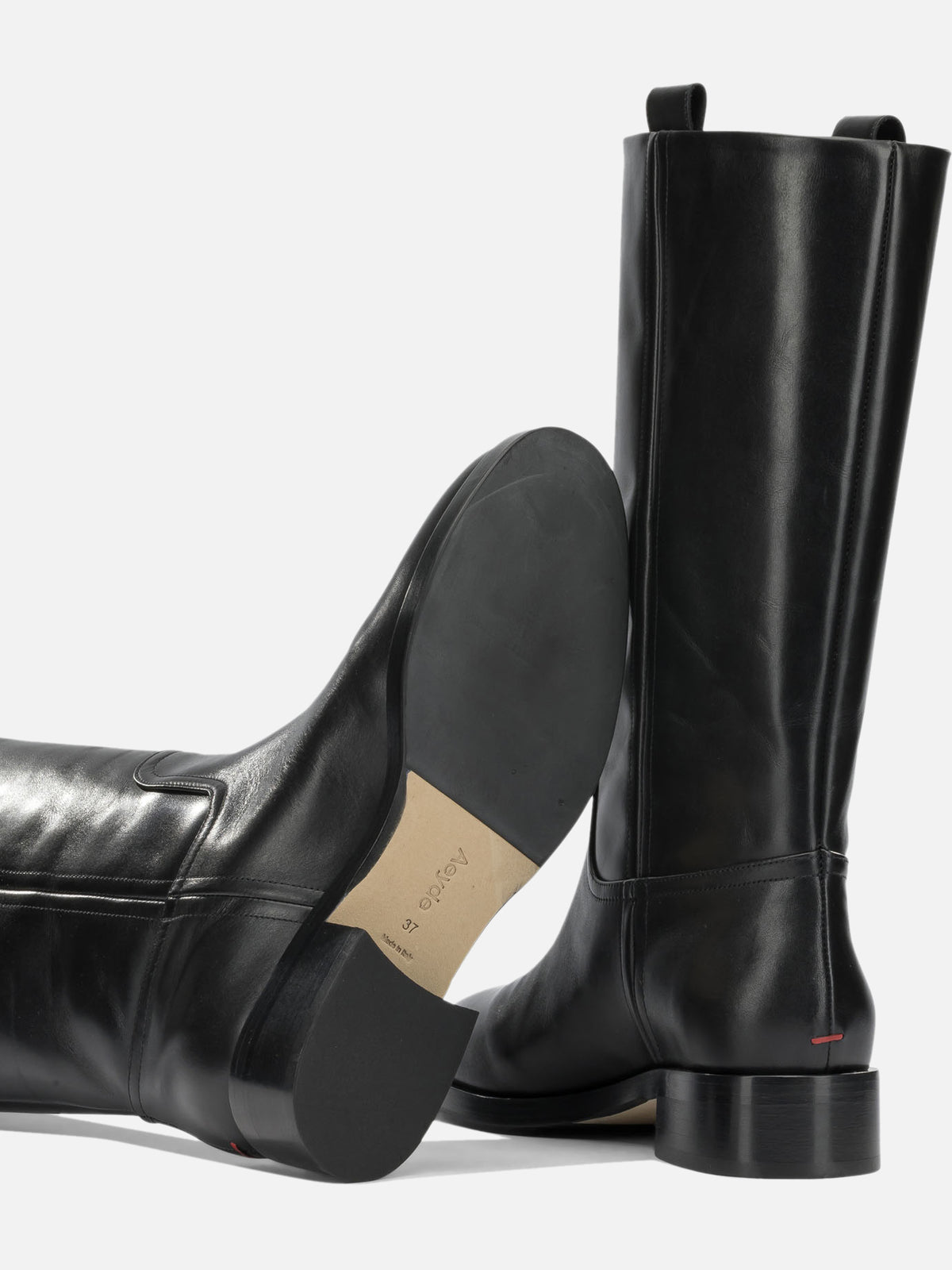 Aeyde "Theo" Knee-High Boots Black