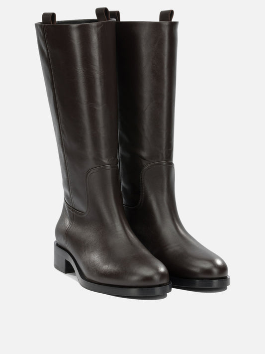 Aeyde "Theo" Knee-High Boots Brown