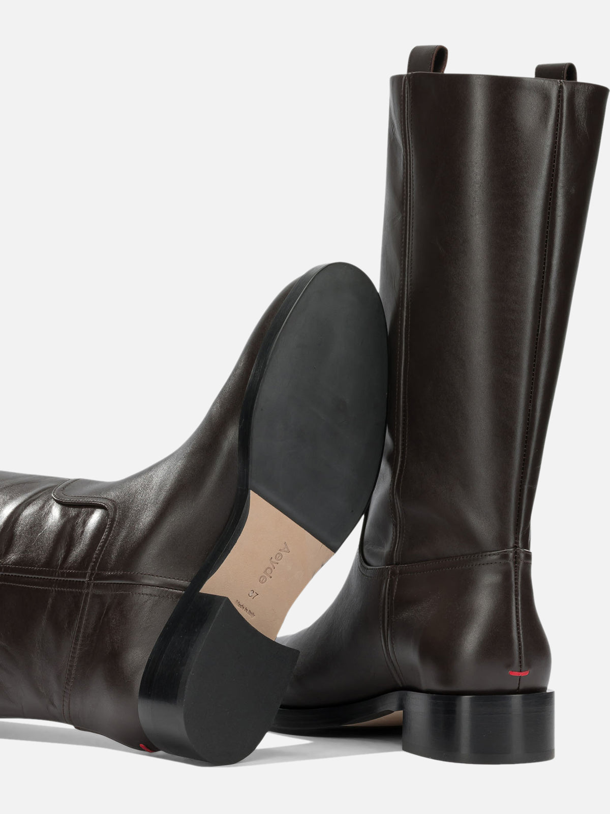 Aeyde "Theo" Knee-High Boots Brown