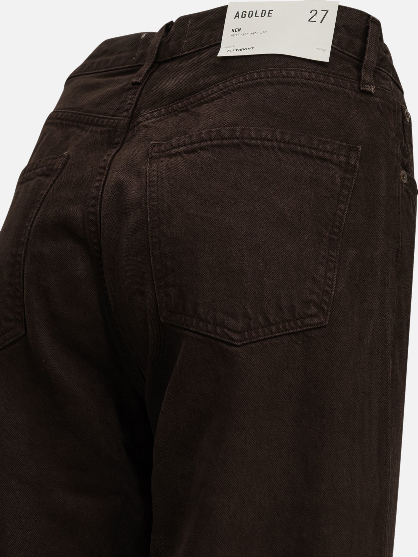 Wide-leg jeans Solid colour Brown - Agolde Women | PDP | VIETTI Online Store | Zoom-Modal_4