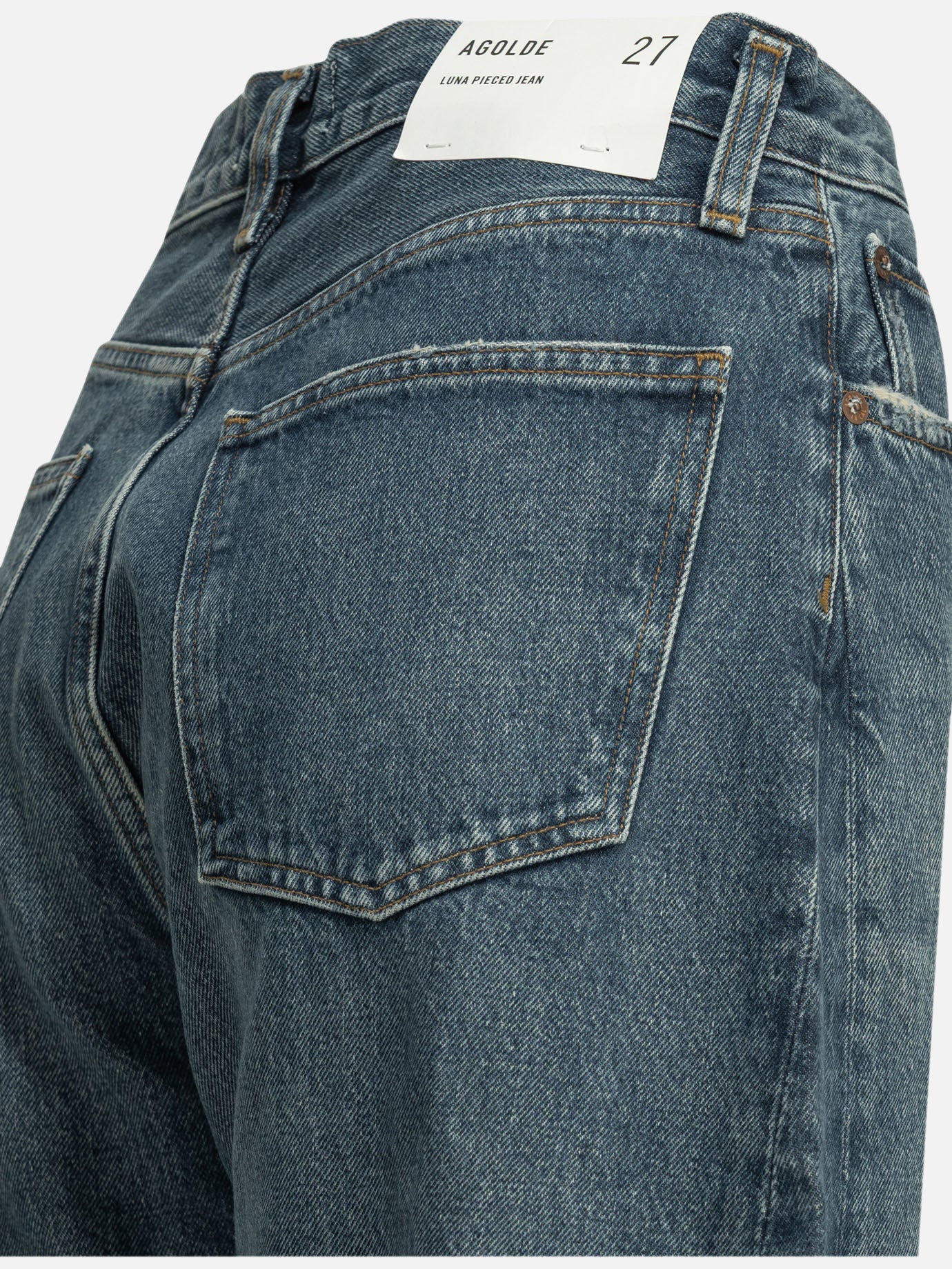 Wide-leg jeans Solid colour Blue - Agolde Women | PDP | VIETTI Online Store | Zoom-Modal_4