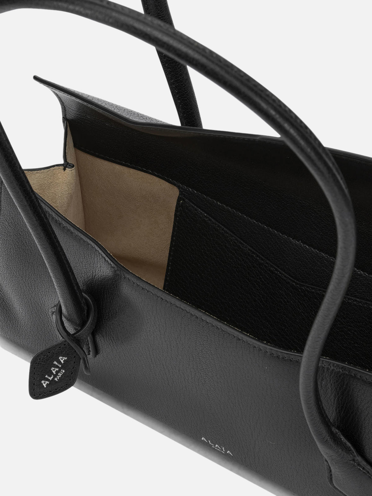 Alaïa "Le Teckel Flap" Medium Shoulder Bag Black