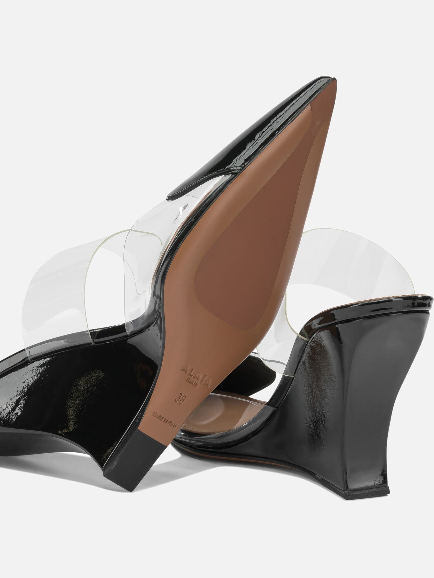 Mules 100% patent leather 100% polyurethane - 80% leather 20% rubber Black - Alaïa Women | PDP | VIETTI Online Store | Zoom-Modal_5