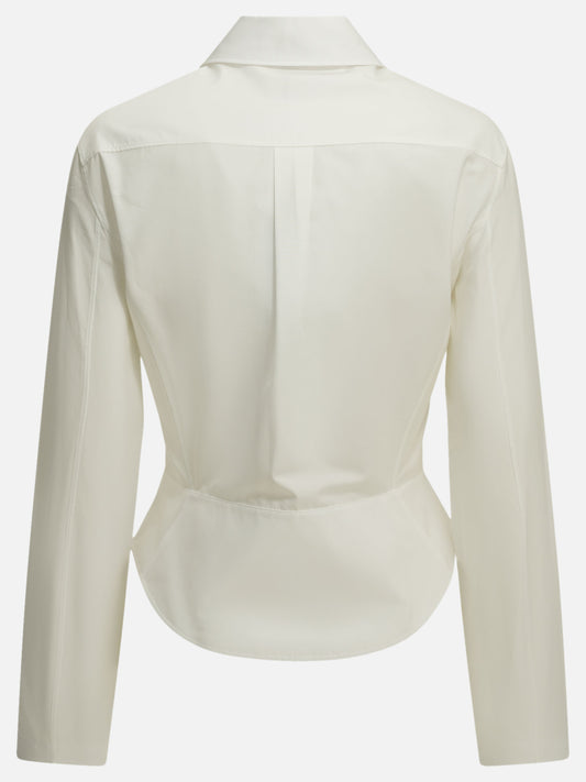 Alaïa "Peplum" Formal Shirt White