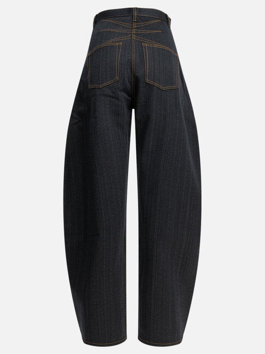 Jeans a gamba larga Solid colour Blu - Alaïa Donna | PLP | VIETTI Online Store | 2