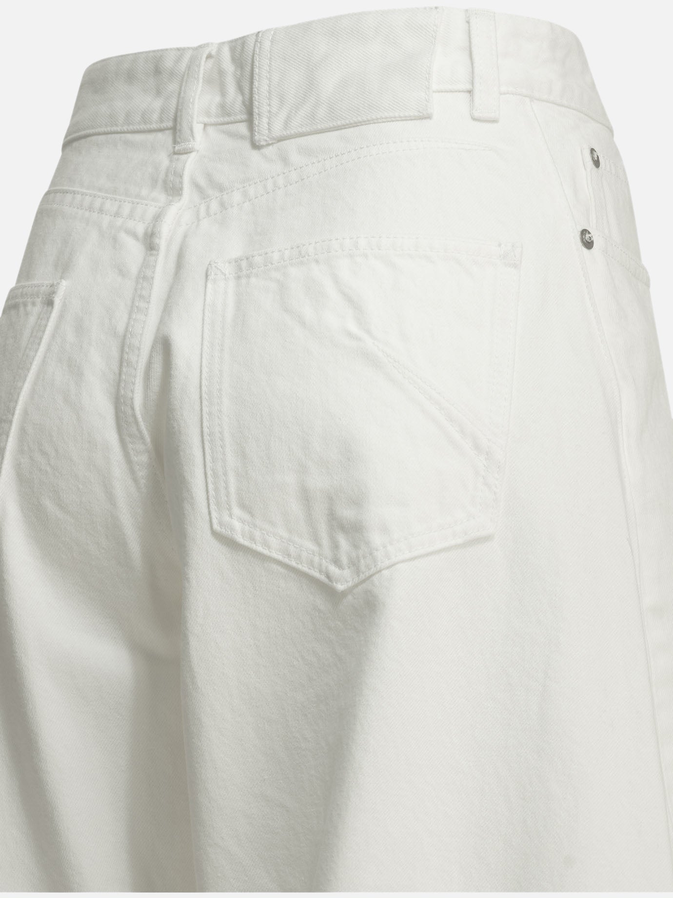 Wide-leg jeans Solid colour White - Alaïa Women | PDP | VIETTI Online Store | Zoom-Modal_4