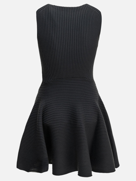 Alaïa "Skater" Short Dress Grey