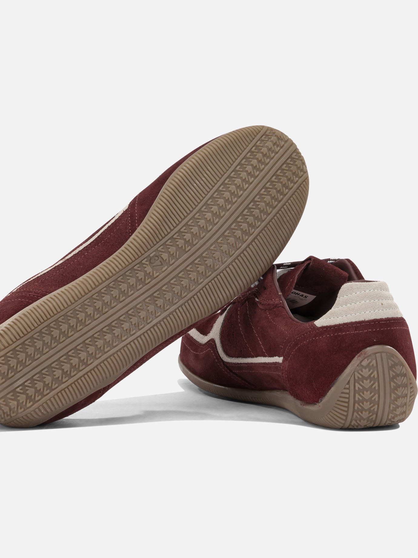 Low top sneakers 100% cow leather - 100% rubber Bordeaux - Alohas Women | PDP | VIETTI Online Store | Zoom-Modal_5