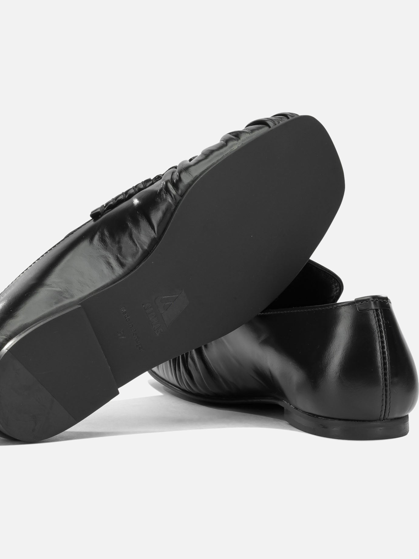 Loafers 100% cow leather - 100% thermoplastic polyurethane Black - Alohas Women | PDP | VIETTI Online Store | Zoom-Modal_5