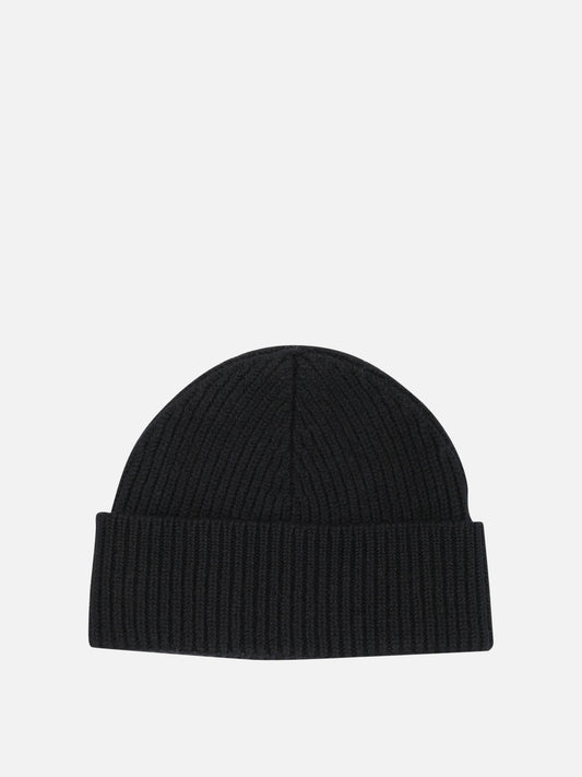 Ami Paris Merino wool beanie Black