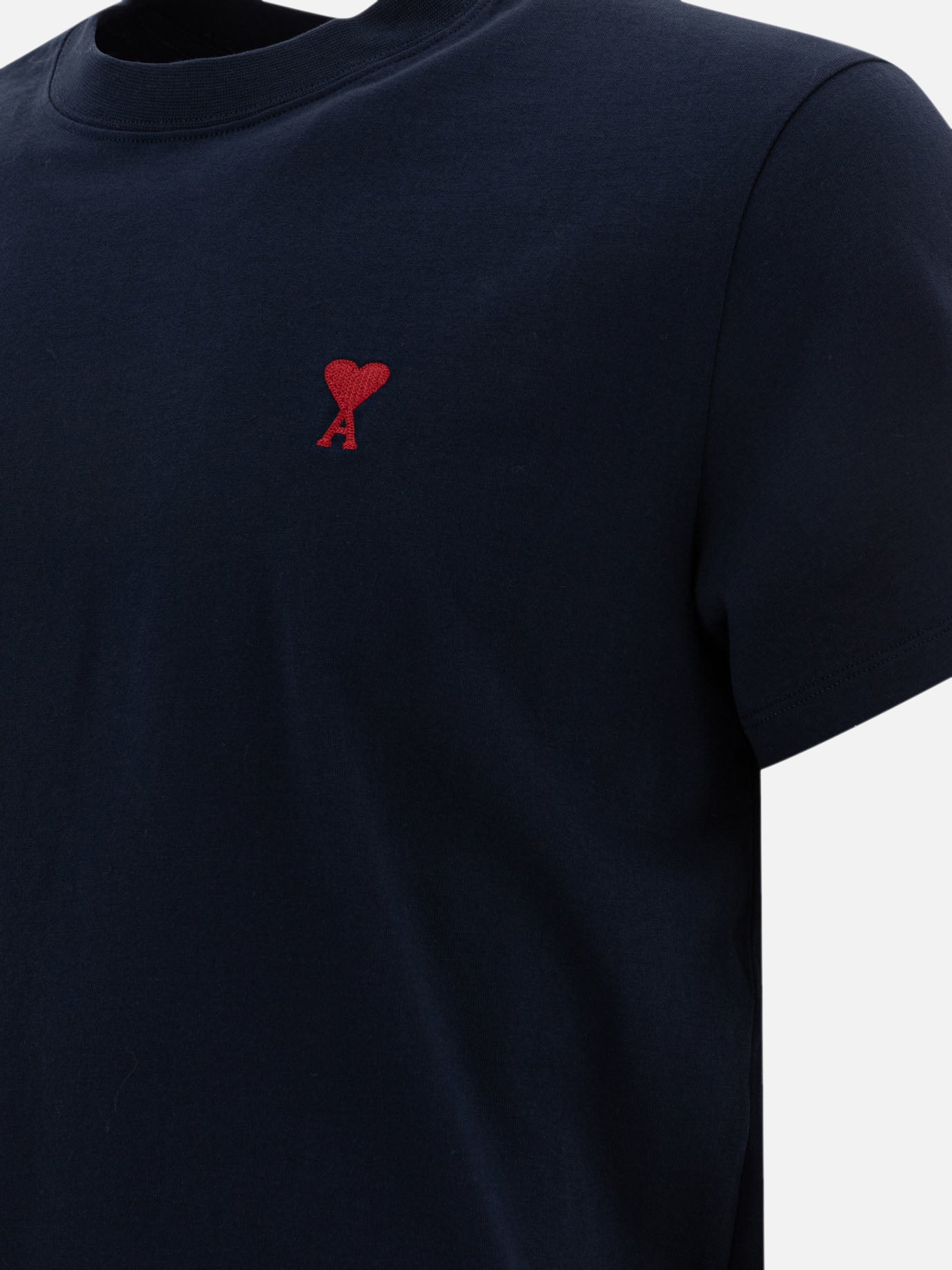 Crewneck t-shirts Logo Blue - Ami Paris Men | PDP | VIETTI Online Store | Zoom-Modal_4