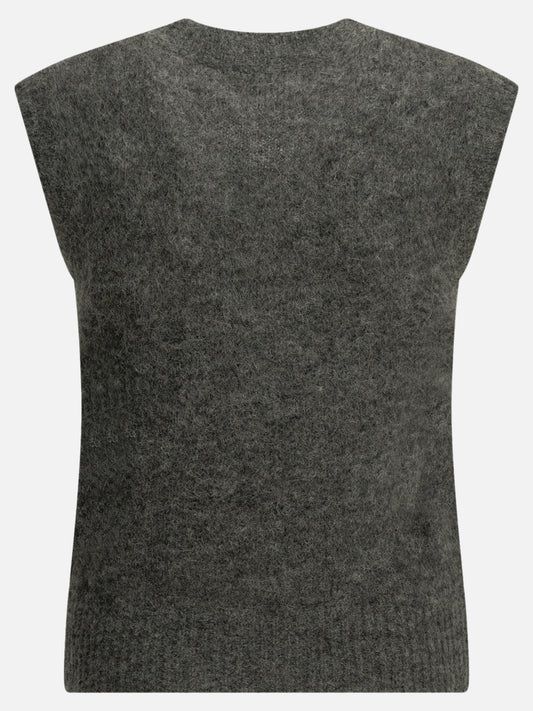 Ami Paris Logo Vest Grey