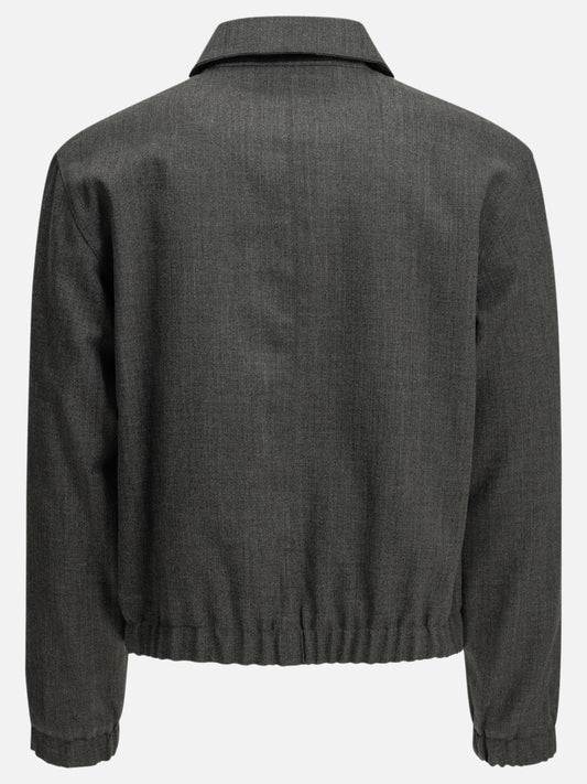 Ami Paris "Ami de Coeur" Lightweight Jacket Grey