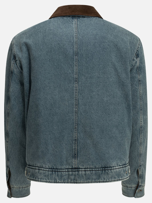 Ami Paris "Ami de Coeur" Denim Jacket Light blue