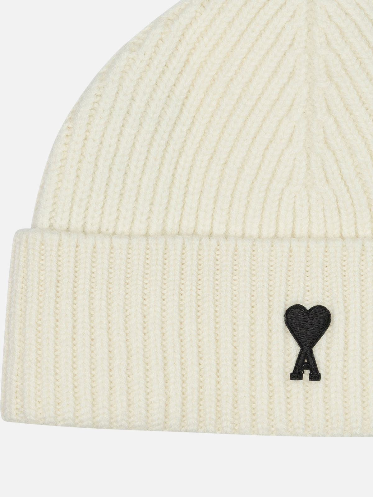 Ami Paris "Ami de Coeur" Beanie White