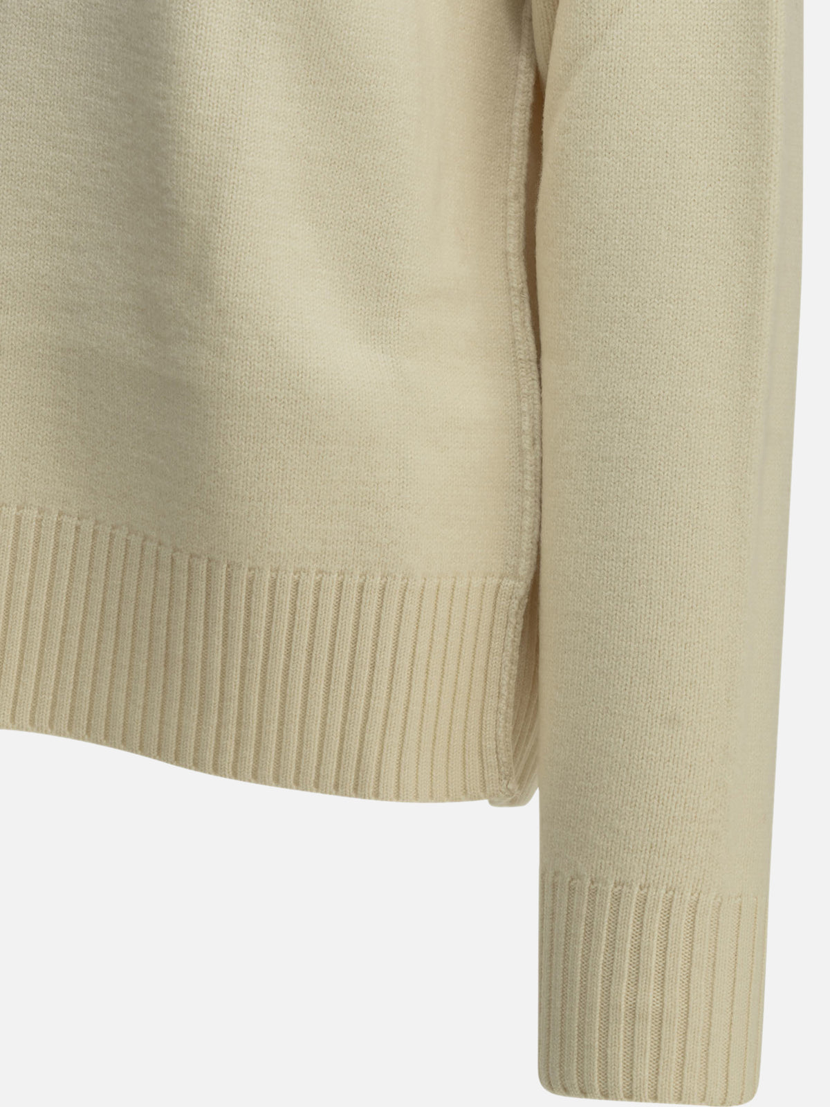 Ami Paris "Ami de Coeur" Turtleneck Sweater White