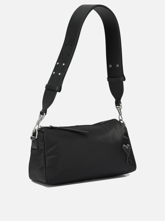 Borse piccole 100% polyamide - Secondary fabric: 100% cow leather - Lining: 100% polyamide Nero - Ami Paris Donna | PLP | VIETTI Online Store | 2