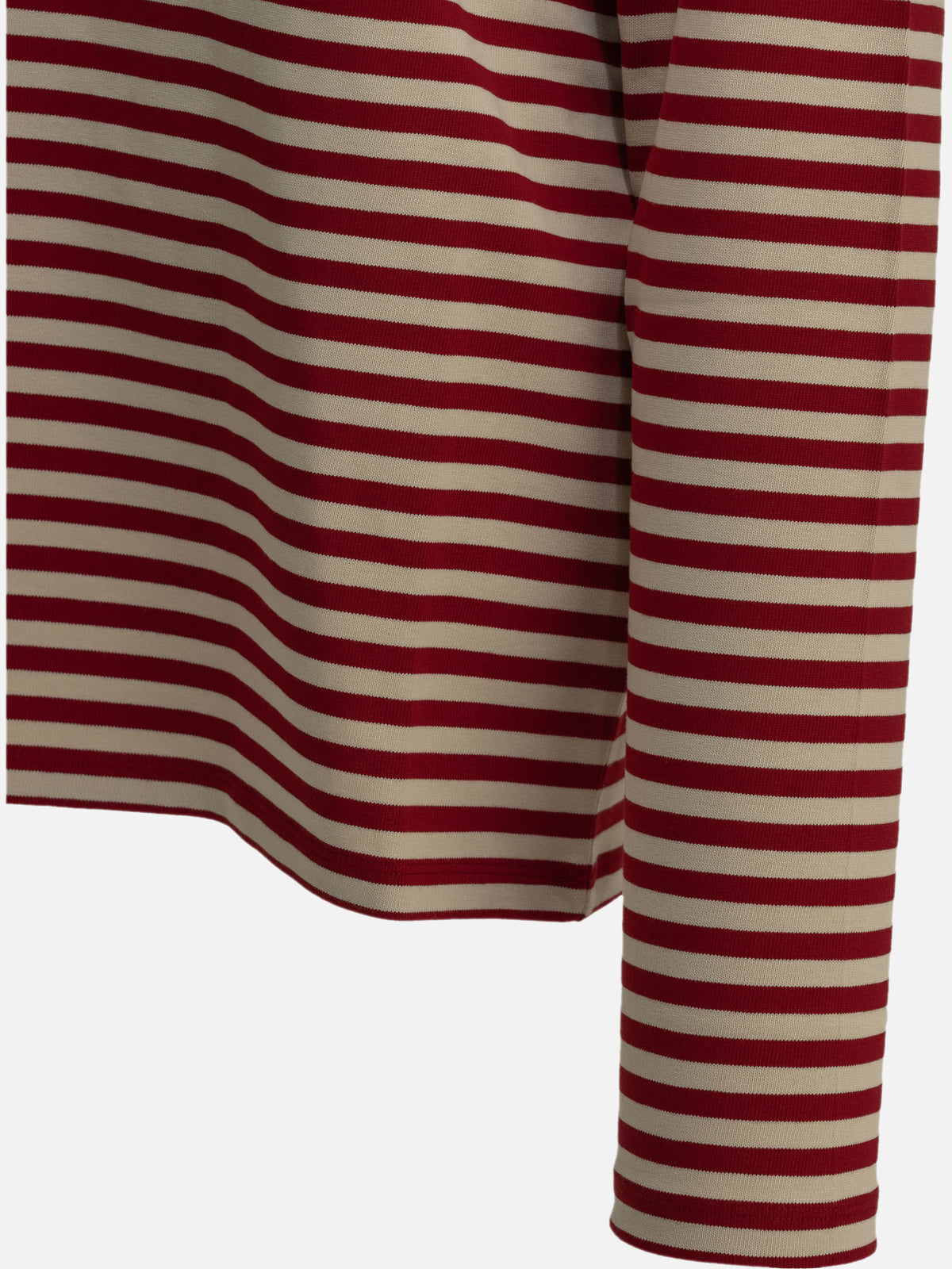 Ami Paris "Marinière" Crew-Neck T-Shirt Red