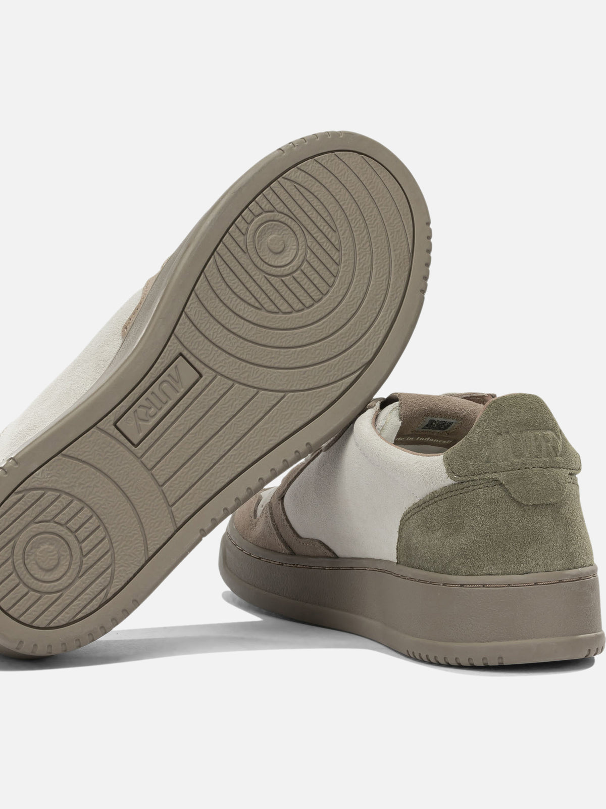Autry "Medalist Low" Low-Top Sneakers Beige