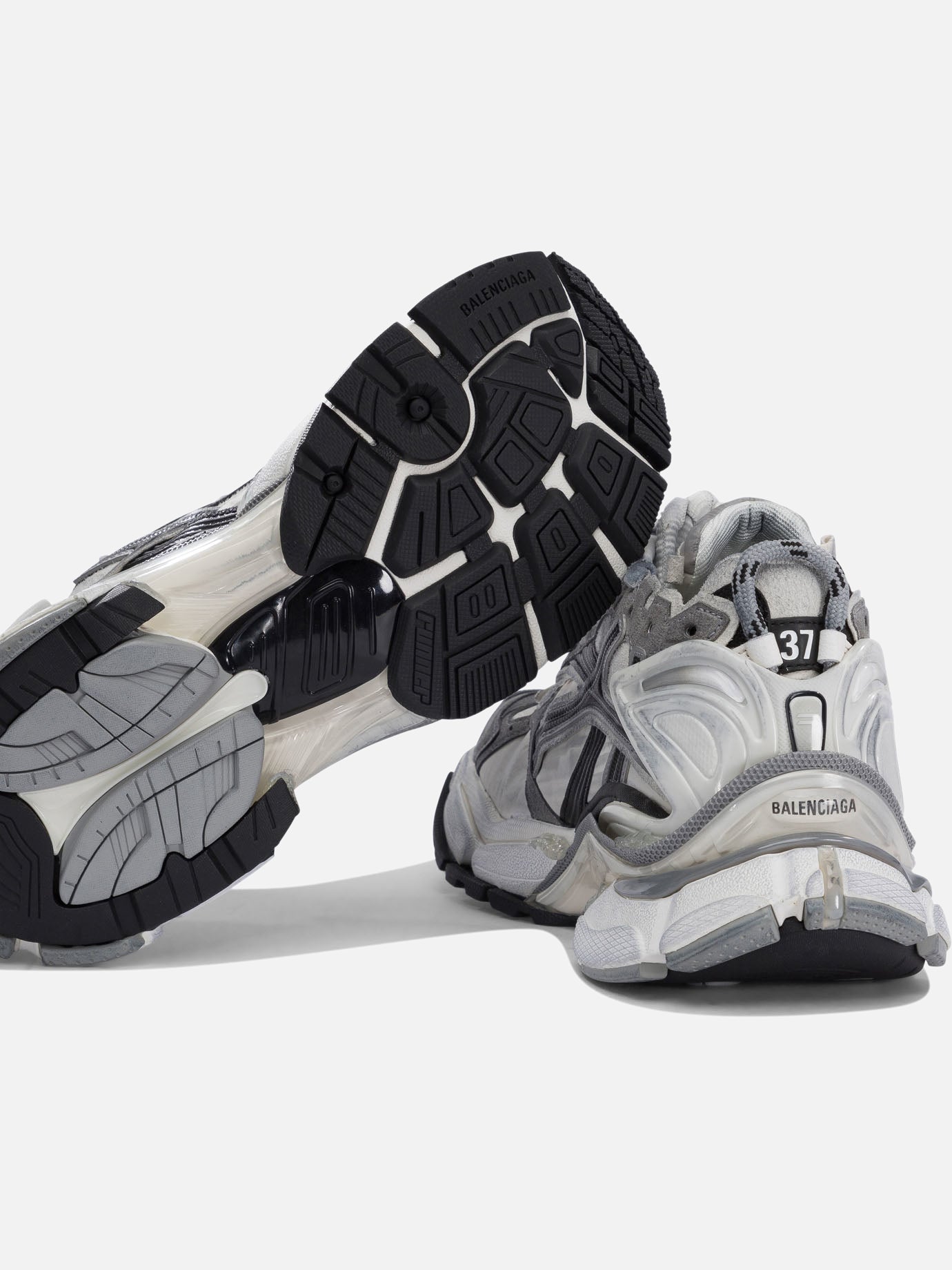 Low top sneakers 57% polyurethane 43% polyester - 100% rubber Grey - Balenciaga Women | PDP | VIETTI Online Store | Zoom-Modal_5