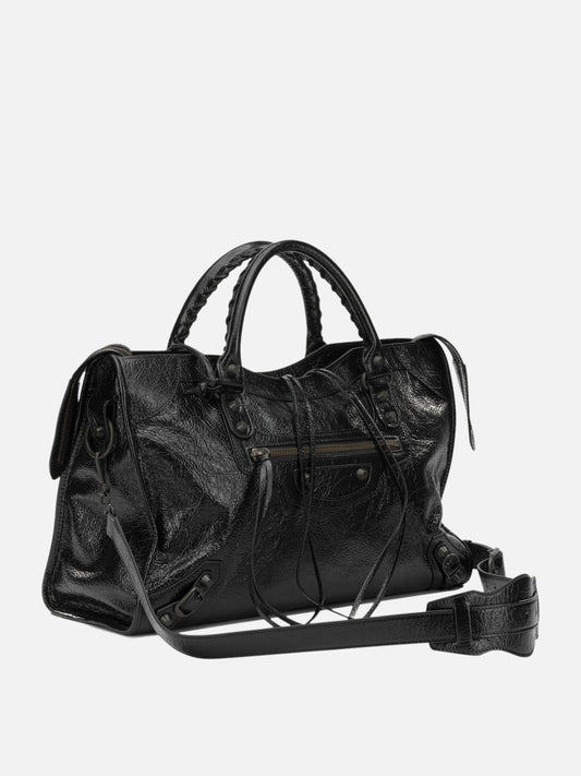 Balenciaga "Le City" Medium Shoulder Bag Black