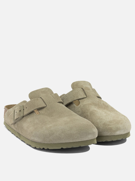 Birkenstock "Boston" Clogs Beige