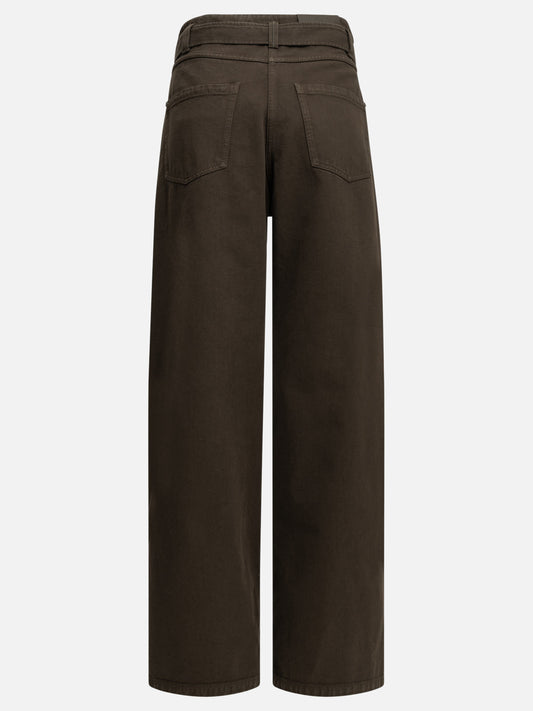 Wide-leg jeans Solid colour Brown - Brunello Cucinelli Women | PLP | VIETTI Online Store | 2