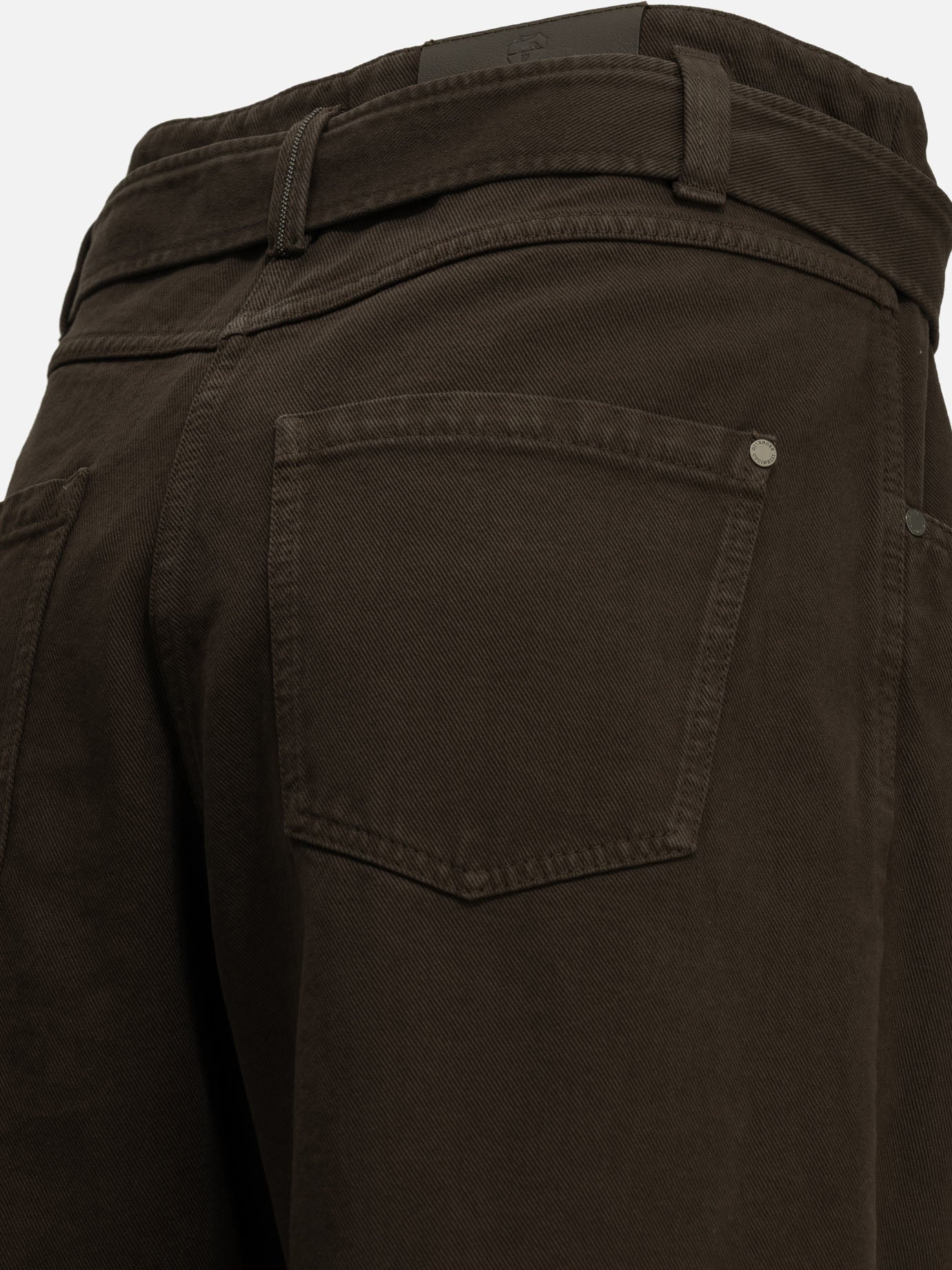 Wide-leg jeans Solid colour Brown - Brunello Cucinelli Women | PDP | VIETTI Online Store | Zoom-Modal_6
