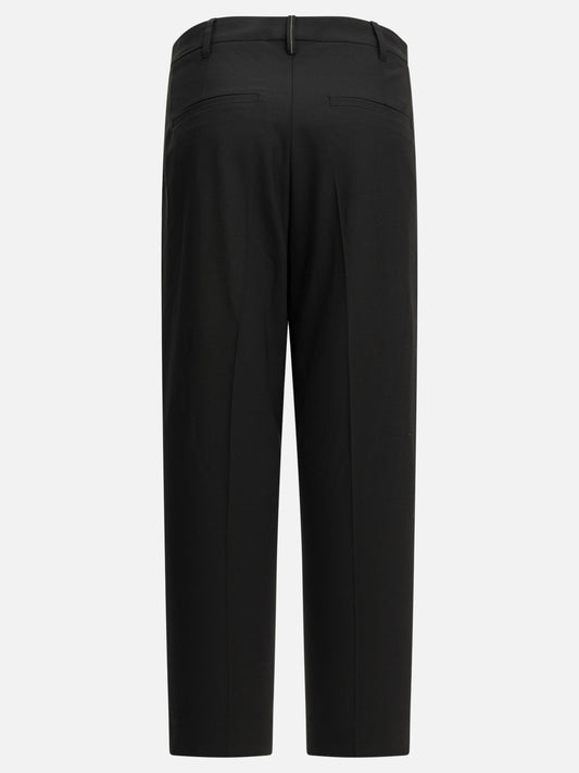 Tailored trousers Solid colour Black - Brunello Cucinelli Women | PLP | VIETTI Online Store | 2