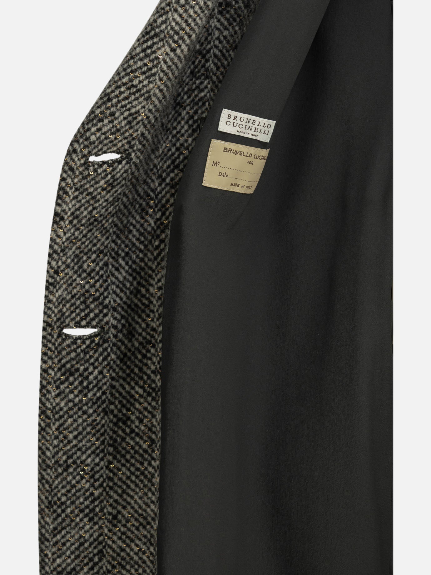 Brunello Cucinelli "Dazzling" Long Coat Grey