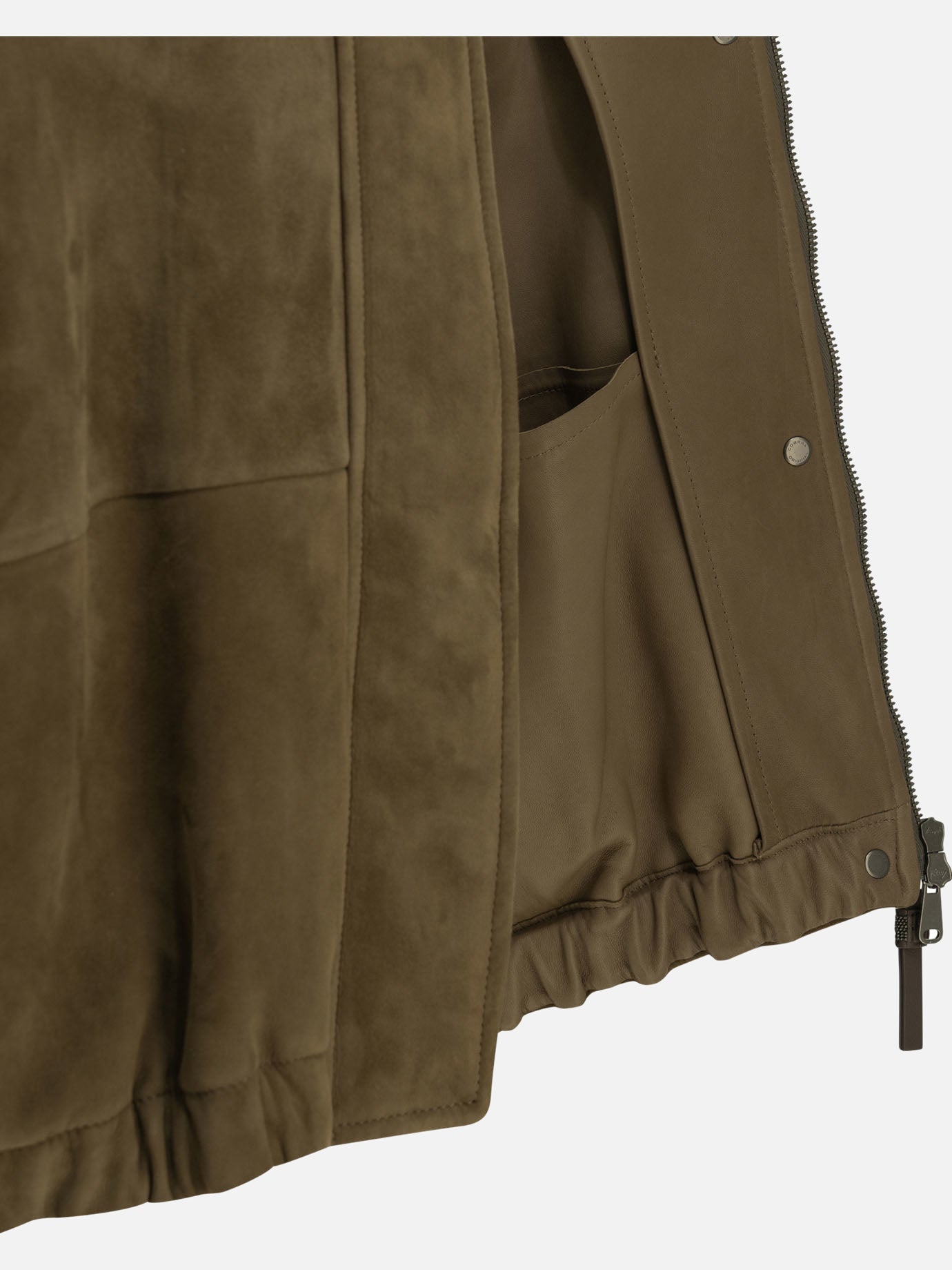 Leather jackets Solid colour Green - Brunello Cucinelli Women | PDP | VIETTI Online Store | Zoom-Modal_5